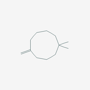 molecular formula C12H22 B14576212 1,1-Dimethyl-5-methylidenecyclononane CAS No. 61265-61-0
