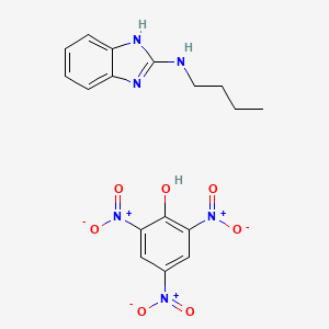 molecular formula C17H18N6O7 B14576253 N-butyl-1H-benzimidazol-2-amine;2,4,6-trinitrophenol CAS No. 61164-68-9