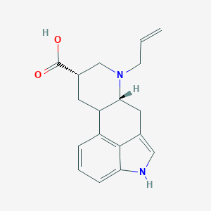 molecular formula C₁₈H₂₀N₂O₂ B145763 6-Allyldihydronorisolysergic acid CAS No. 86891-15-8
