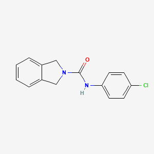 molecular formula C15H13ClN2O B14576377 N-(4-Chlorophenyl)-1,3-dihydro-2H-isoindole-2-carboxamide CAS No. 61517-20-2