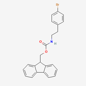 molecular formula C23H20BrNO2 B1457639 (9H-Fluoren-9-yl)methyl 4-bromophenethylcarbamate CAS No. 1344158-44-6