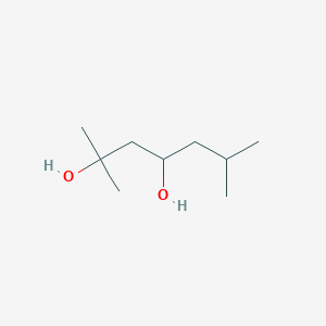 molecular formula C9H20O2 B1457640 2,6-Dimethylheptane-2,4-diol CAS No. 73264-93-4