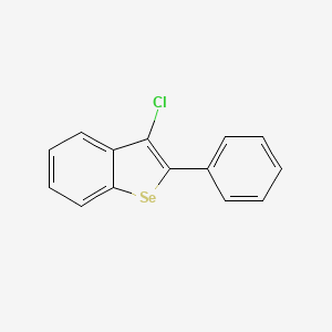 molecular formula C14H9ClSe B14576431 3-Chloro-2-phenyl-1-benzoselenophene CAS No. 61350-51-4