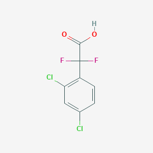 molecular formula C8H4Cl2F2O2 B1457645 2-(2,4-Dichlorophenyl)-2,2-difluoroacetic acid CAS No. 1552586-81-8