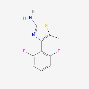 molecular formula C10H8F2N2S B1457647 4-(2,6-Difluorophenyl)-5-methylthiazol-2-ylamine CAS No. 1500046-75-2