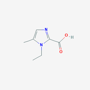 molecular formula C7H10N2O2 B1457649 1-乙基-5-甲基-1H-咪唑-2-羧酸 CAS No. 1554483-79-2