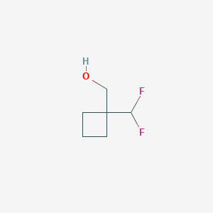 molecular formula C6H10F2O B1457655 [1-(Difluoromethyl)cyclobutyl]methanol CAS No. 1780499-30-0
