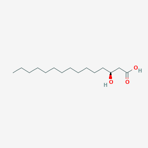 molecular formula C15H30O3 B14576557 Pentadecanoic acid, 3-hydroxy-, (S)- CAS No. 61365-60-4