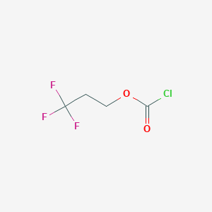 molecular formula C4H4ClF3O2 B1457656 3,3,3-Trifluoropropyl chloroformate CAS No. 473237-11-5