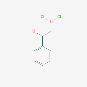 molecular formula C9H11Cl2OTl B14576568 Dichloro(2-methoxy-2-phenylethyl)thallane CAS No. 61368-71-6