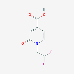 B1457657 1-(2,2-Difluoroethyl)-2-oxo-1,2-dihydropyridine-4-carboxylic acid CAS No. 1551135-48-8