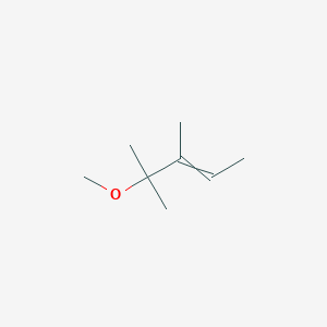 molecular formula C8H16O B14576579 4-Methoxy-3,4-dimethylpent-2-ene CAS No. 61268-00-6