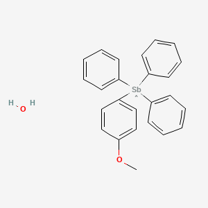 molecular formula C25H24O2Sb B14576693 CID 78066215 