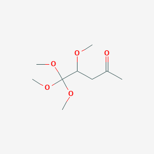 molecular formula C9H18O5 B14576696 4,5,5,5-Tetramethoxypentan-2-one CAS No. 61203-81-4