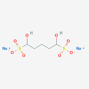 molecular formula C5H10Na2O8S2 B145767 Disodium 1,5-dihydroxypentane-1,5-disulphonate CAS No. 28959-35-5