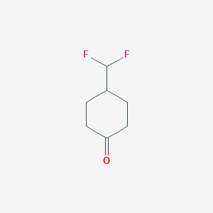 molecular formula C7H10F2O B1457670 4-(Difluoromethyl)cyclohexan-1-one CAS No. 1549804-53-6
