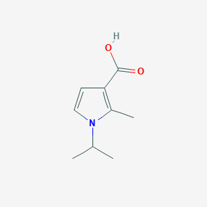 molecular formula C9H13NO2 B1457672 2-甲基-1-(丙-2-基)-1H-吡咯-3-羧酸 CAS No. 1514322-08-7