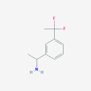 B1457674 1-(3-(1,1-Difluoroethyl)phenyl)ethan-1-amine CAS No. 1556268-05-3
