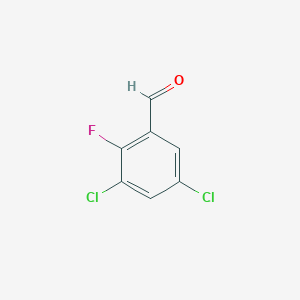 molecular formula C7H3Cl2FO B1457675 3,5-Dichloro-2-fluorobenzaldehyde CAS No. 477535-42-5