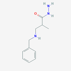 molecular formula C11H17N3O B14576762 3-(Benzylamino)-2-methylpropanehydrazide CAS No. 61283-01-0