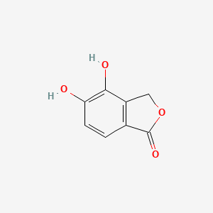 molecular formula C8H6O4 B14576796 4,5-Dihydroxy-2-benzofuran-1(3H)-one CAS No. 61407-22-5