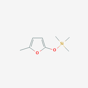 molecular formula C8H14O2Si B14576805 Silane, trimethyl[(5-methyl-2-furanyl)oxy]- CAS No. 61550-05-8