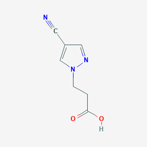 3-(4-Cyano-1H-pyrazol-1-yl)propanoic acid