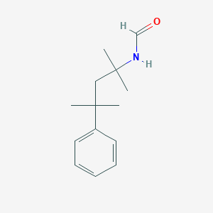 molecular formula C14H21NO B14576845 N-(2,4-Dimethyl-4-phenylpentan-2-yl)formamide CAS No. 61455-14-9