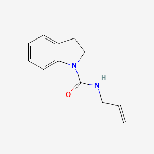 molecular formula C12H14N2O B14576881 N-(Prop-2-en-1-yl)-2,3-dihydro-1H-indole-1-carboxamide CAS No. 61589-25-1
