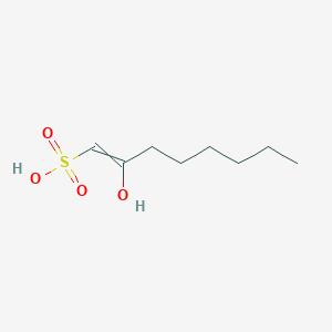 molecular formula C8H16O4S B14576885 2-Hydroxyoct-1-ene-1-sulfonic acid CAS No. 61103-33-1