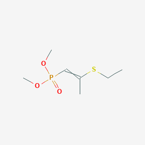 molecular formula C7H15O3PS B14576892 Dimethyl [2-(ethylsulfanyl)prop-1-en-1-yl]phosphonate CAS No. 61609-51-6