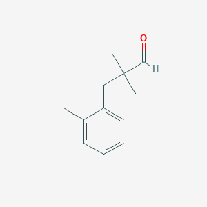 molecular formula C12H16O B1457692 2,2-Dimethyl-3-(2-methylphenyl)propanal CAS No. 1220905-51-0