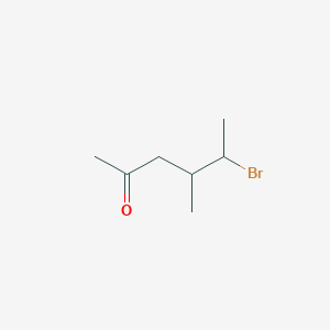 molecular formula C7H13BrO B14576931 5-Bromo-4-methylhexan-2-one CAS No. 61675-15-8