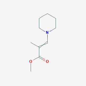 molecular formula C10H17NO2 B14576946 Methyl 2-methyl-3-(piperidin-1-yl)prop-2-enoate CAS No. 61423-48-1