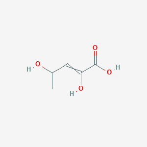 molecular formula C5H8O4 B14576947 2,4-Dihydroxypent-2-enoic acid CAS No. 61501-54-0