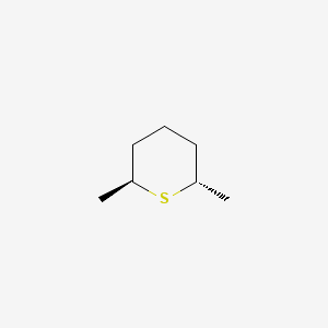 molecular formula C7H14S B14576954 (2S,6S)-2,6-Dimethylthiane CAS No. 61568-46-5