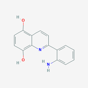 molecular formula C15H12N2O2 B14576991 2-(2-Aminophenyl)-5,8-quinolinediol CAS No. 61472-41-1