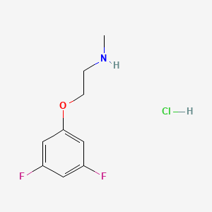 molecular formula C9H12ClF2NO B1457700 2-(3,5-difluorophenoxy)-N-methylethan-1-amine hydrochloride CAS No. 1864063-94-4