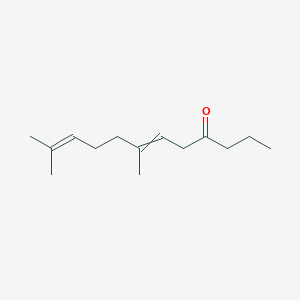 molecular formula C14H24O B14577003 7,11-Dimethyldodeca-6,10-dien-4-one CAS No. 61692-40-8