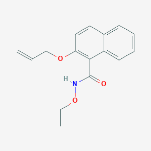 molecular formula C16H17NO3 B14577049 N-Ethoxy-2-[(prop-2-en-1-yl)oxy]naphthalene-1-carboxamide CAS No. 61580-61-8