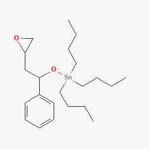 molecular formula C22H38O2Sn B14577057 Tributyl[2-(oxiran-2-YL)-1-phenylethoxy]stannane CAS No. 61266-50-0