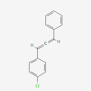 molecular formula C15H11Cl B14577064 Benzene, 1-chloro-4-(3-phenyl-1,2-propadienyl)- CAS No. 61692-96-4