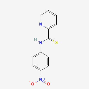 molecular formula C12H9N3O2S B14577070 N-(4-Nitrophenyl)pyridine-2-carbothioamide CAS No. 61349-97-1