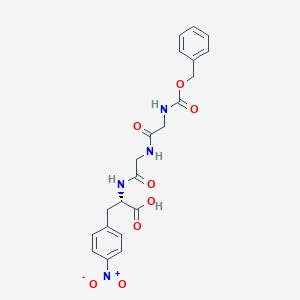 molecular formula C21H22N4O8 B14577074 N-[(Benzyloxy)carbonyl]glycylglycyl-4-nitro-L-phenylalanine CAS No. 61480-95-3