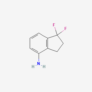 molecular formula C9H9F2N B1457712 1,1-Difluoro-2,3-dihydro-1H-inden-4-amine CAS No. 1780559-04-7