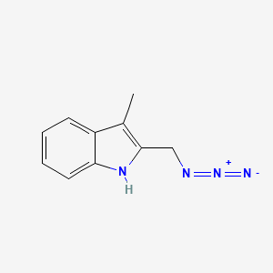 molecular formula C10H10N4 B14577142 1H-Indole, 2-(azidomethyl)-3-methyl- CAS No. 61186-48-9