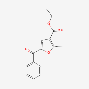 molecular formula C15H14O4 B14577153 Ethyl 5-benzoyl-2-methylfuran-3-carboxylate CAS No. 61667-82-1
