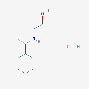 molecular formula C10H22ClNO B1457716 2-[(1-Cyclohexylethyl)amino]ethan-1-ol hydrochloride CAS No. 1645374-39-5