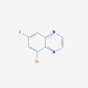 molecular formula C8H4BrFN2 B1457719 5-Bromo-7-fluoroquinoxaline CAS No. 1628908-19-9