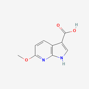 molecular formula C9H8N2O3 B1457723 6-methoxy-1H-pyrrolo[2,3-b]pyridine-3-carboxylic acid CAS No. 1190317-61-3